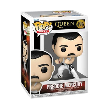 Funko Pop! Rocks: Queen - Freddie Mercury - (White Singlet) - Collectable Vinyl Figure - Gift Idea - Official Merchandise - Toys for Kids & Adults