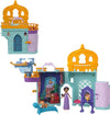 Mattel Disney Princess Toys, Jasmine Doll House Stackable Castle with 1 Small Doll, 2 Character Friends & 7 Accessories, Inspired by the Movie Aladdin