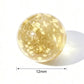 Junfamilee 15Pcs Gold Marbles Glow in The Dark Marbles for Glass Glass Ball Luminous Ball Runs for Marble Games DIY and Home Decoration Dice