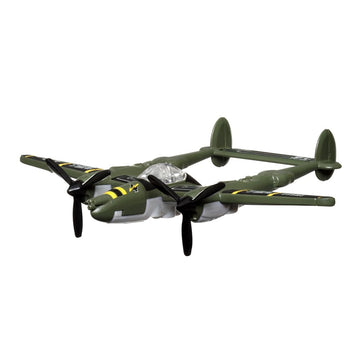 Matchbox Collectible Die-Cast Metal Sky Busters Inspired by Lockheed Martin P-38 Lightning Jet - HLJ25 ~ Green Combat Fighter Jet Airplane ~ Includes