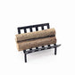 EatingBiting 1:12 Dollhouse Miniature Furniture Garden Lawn Fireplace Metal Firewood Rack Metal Rack with Firewood for Living Room Fireplace Model