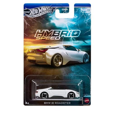 Hot Wheels Silver Series Hybrid Speed BMW i8 (White Convertible) 1/5, GDG44, 1:64 Scale Diecast Vehicle