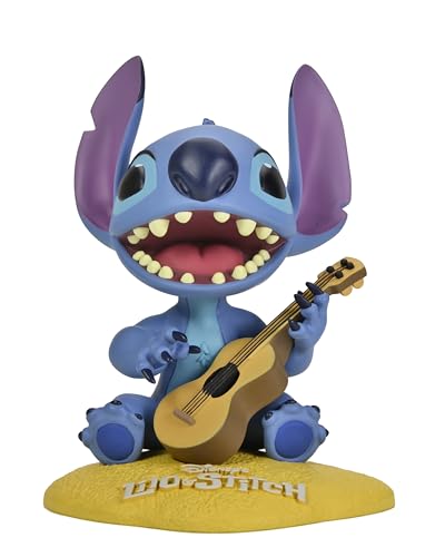 NECA Disney's Lilo & Stitch 6.5" Stitch with Ukulele Head Knocker Bobblehead