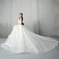 Fashion Princess Wedding Dress Party Gown Clothes for 11.5inch Doll Fishtail Dresses 1:6 Dolls Accessories (Style B)