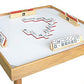 Bene Casa - Wooden Domino Trays - Set of 4 - Each Tray Can Hold Up to 10 Dominoes - Made for Double-six and Double-nine Dominoes