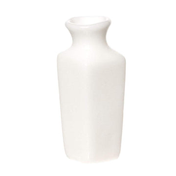 Dollhouse Miniature 1:12 Scale White Square Vase #Im65413