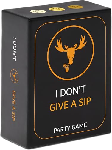 I DON'T GIVE A SIP... Fun Drinking Game for Adults | Hilarious Drinking Cards that Will Get You Drunk or Make You Do Funny Things | Adult Party Games