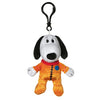 JINX Snoopy in Space Snoopy in Orange Astronaut Suit Clipsters Toy, 4-in Plush Hangers from Apple TV+ Series for Fans Ages 3+