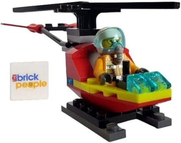LEGO City: Firerfighter Minifigure in Helicopter (Ages 6+) Mini Set