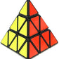 Pyramid Cube Speed Cube Glow in Dark Magic Speed Cube 3-D Brain Teasers IQ Puzzles for Kids and Adults (Black Background Sticker)