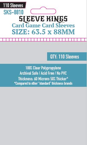 Gloomhaven + Forgotten Circles + Solo Compatible Sleeve Bundle (8803 X 10 + 8810 X 8 + 8838 X 1)