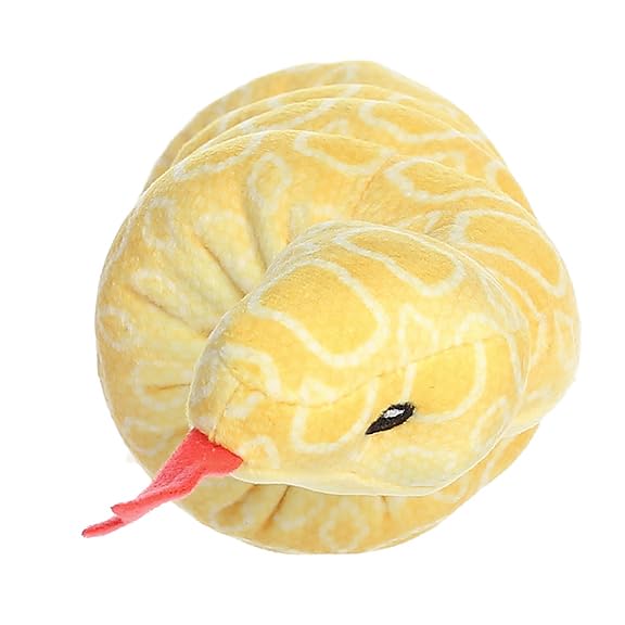 Aurora® Playful Snake Wrist Wranglers™ Albino Burmese Python Stuffed Animal - Vibrant Colors for an Eye-Catching Design - Perfect for Kids, Adults