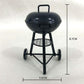 EatingBiting 1:12 mini House Miniature Furniture Room Kitchen Utensils Garden Round BBQ Oven Grill for Kitchen Small House Decor of Livingroom