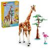 LEGO Creator 3 in 1 Wild Safari Animals, Rebuilds into 3 Different Safari Animal Figures - Giraffe, Gazelle or Lion Toy, Nature Toy, Building Set for