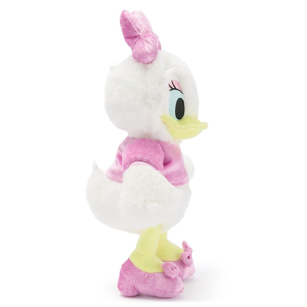 Disney Store Official Daisy Duck 85th Anniversary Plush - Daisy Duck Toy with Embroidered Features, Soft Velour Top, Shoes & Bow - Special Edition 14