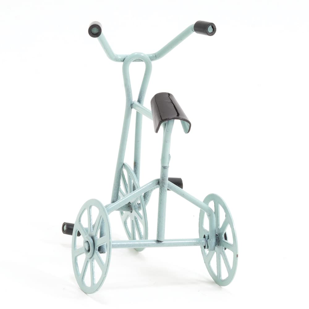 International Miniatures by Classics Dollhouse Miniature Turquoise Tricycle Three Wheeler Trike
