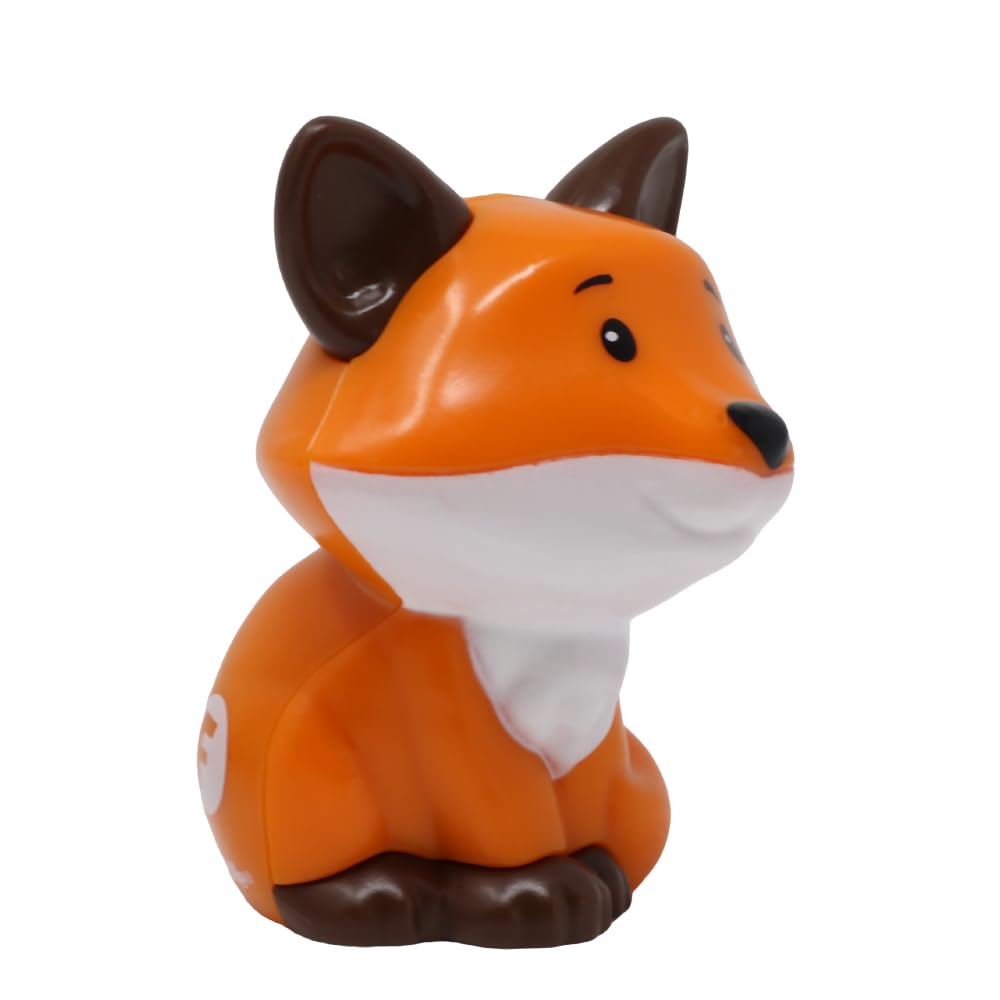 Fisher-Price Replacement Part for Collectible Little People Alphabet Fun Zoo Safari Farm Playset JGR92 - Replacement Letter F Orange and White Fox