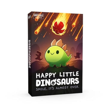 Unstable Games Happy Little Dinosaurs Board Game - Funny Card Game for Adults and Kids - Family Board Games for 2-4 Players, Ages 8 and Up, From