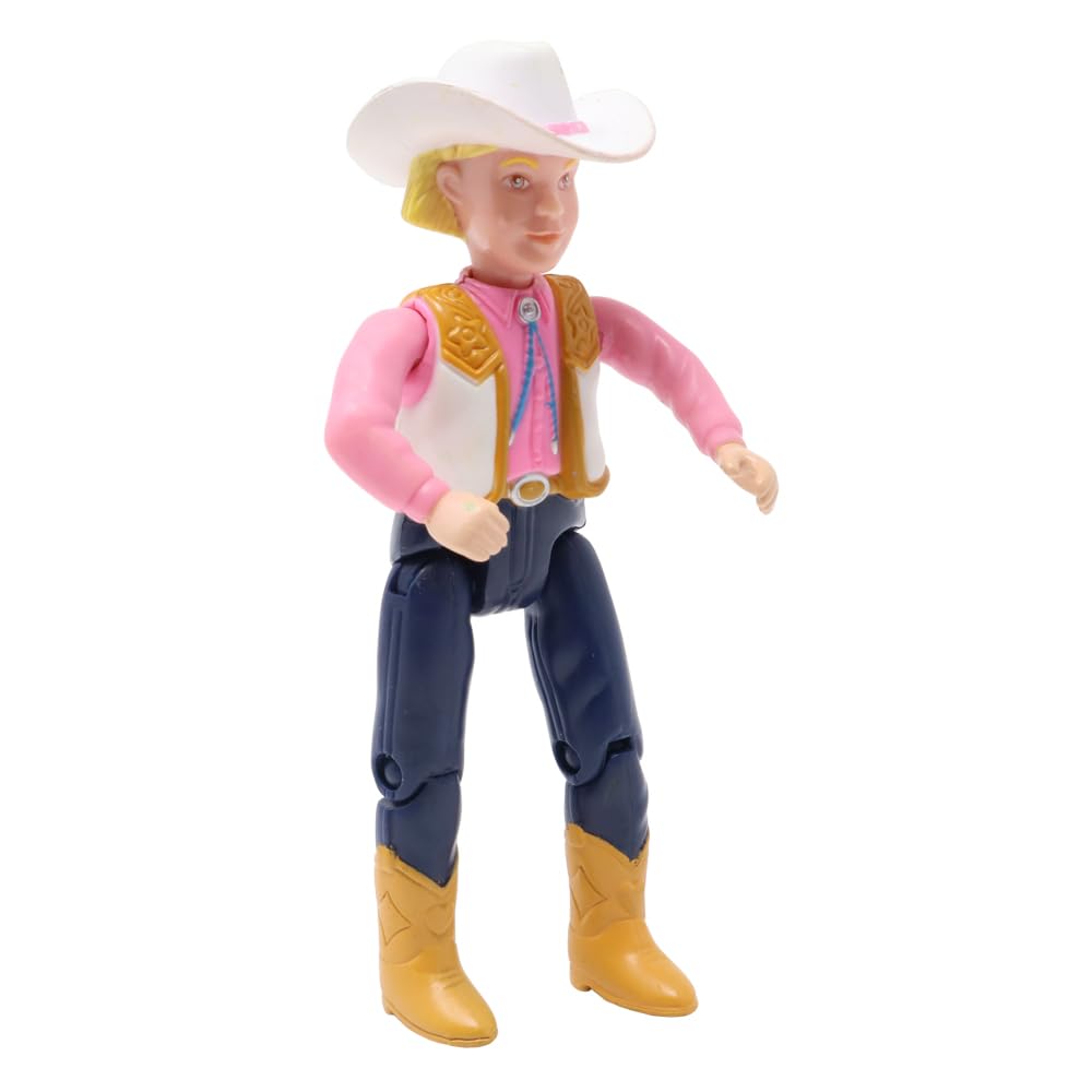 Fisher-Price Replacement Part Loving Family Farm and Dollhouse Lily Gray Horse Playset K6781 - Replacement Blonde Girl Western Horseback Cowgirl Rider