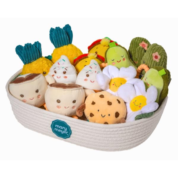 Mary Meyer Teether Baby Rattle, 6-Inches, Sweetie Pineapple