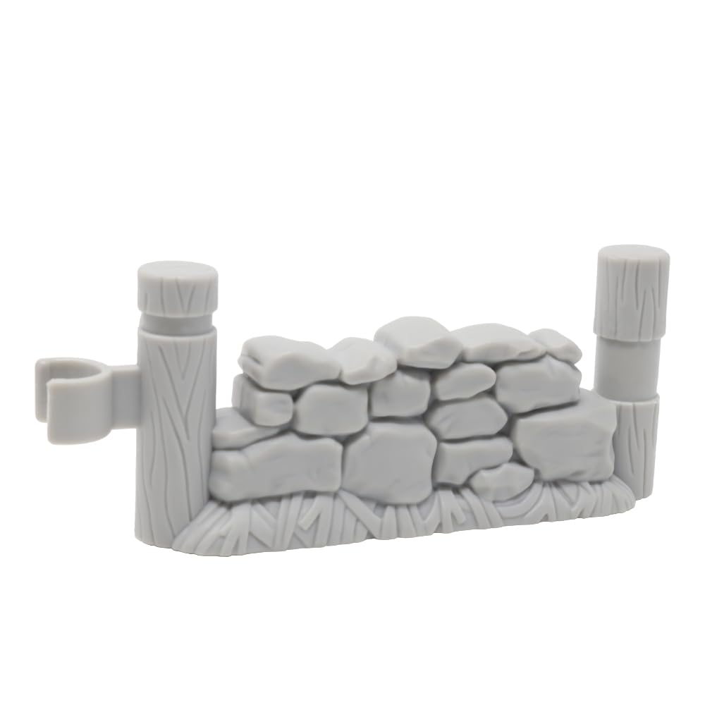 Fisher-Price Replacement Part for Collectible Little People Farm Animals Zoo Safari Playset B8796 - Replacement Gray Rock Wall Fence Posts Piece