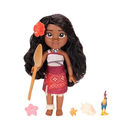 Disney Moana 2 My Singing Friend Moana Doll & Heihei Figure Playset for Girls Officially Licensed by Disney, Great Birthday Gift for Kids Girls