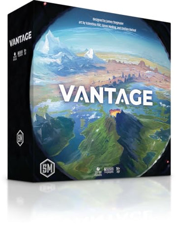 Stonemaier Games: Vantage by Jamey Stegmaier | Cooperatively Explore an Entire Planet from First-Person Perspective | Strategy Board Game for Adults