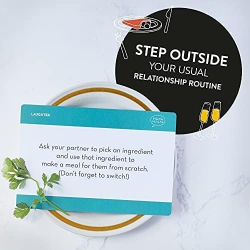 Flowjo Couple Bucket List Games for Game Night - Couples Games Card Games with 100 Original Date Night Ideas - His and Hers Fun Games - Ideal