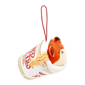 Anirollz Stuffed Animal Plush Keychain - Official Nissin Cup Noodle Ornament Charm Toy Doll | Soft, Squishy, Warm, Cute, Comfort, Safe | Birthday Gift