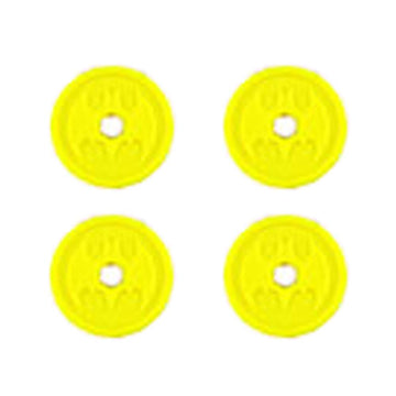 Replacement Parts for Fisher-Price Imaginext Inspired by DC Superfriends Transforming Batmobile R/C GBK77 - Replacement 4 Yellow Projectile Discs