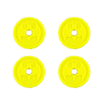 Replacement Parts for Fisher-Price Imaginext Inspired by DC Superfriends Transforming Batmobile R/C GBK77 - Replacement 4 Yellow Projectile Discs