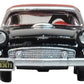 1956 Thunderbird Raven Black with Fiesta Red Top 1/87 (HO) Scale Diecast Model Car by Oxford Diecast 87TH56008