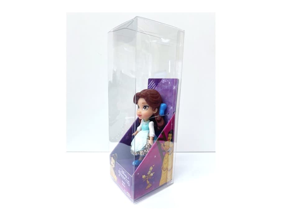 Amarina Packed in Clear Box for Gift Disney Princess Mini Poseable 3.5 inches Doll Choose from All 11 Style Princess Characters (Belle Blue)