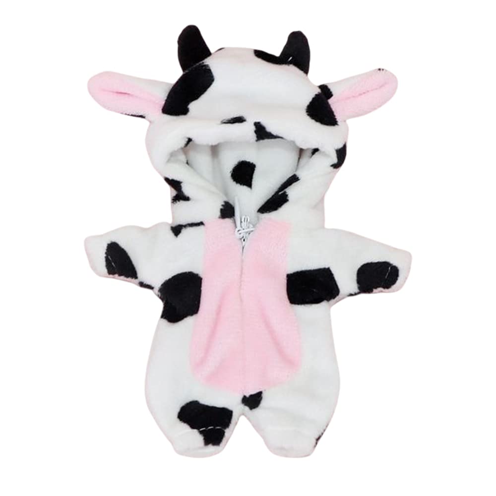XiDonDon Cute Animal Pajamas Doll Clothes for OB11,Molly, Gsc,1/12 BJD Doll Accessories Toys Dolls Clothing (Cow)