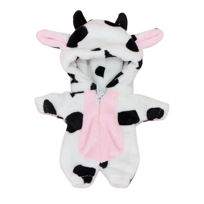 XiDonDon Cute Animal Pajamas Doll Clothes for OB11,Molly, Gsc,1/12 BJD Doll Accessories Toys Dolls Clothing (Cow)