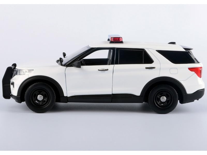 MOTORMAX 1/24 Scale 2022 Explorer Police Interceptor Utility Light & Sound 79541 White