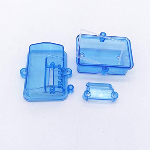 PerfectPlaza 54x37x35mm Sealing Waterproof Box Blue Receiver Water-Proof Box for RC Car Boat