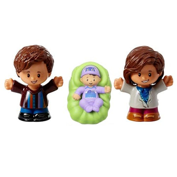 Fisher-Price Replacement Parts for Collectible Little People Big Helpers Family Dollhouse FTL14 - Replacement Hispanic Figures Dad Mom and Baby