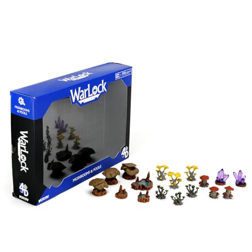 WizKids Warlock Tiles: Accessory - Mushrooms & Pools