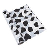 Fun Express Cow Print Plastic Tablecloth Roll - 100 feet Long - Farm Party Supplies Black, White,