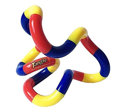 Star Magic Color Selection of Tangle Jr, The Classic Fidget Toy Hand Coordination Decompression (Red/Yellow/Blue)