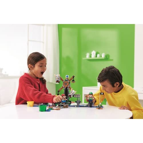 LEGO 71390 Building Set, Super Mario Reznor Knockdown Expansion Set, Collectible Buildable Game Toy for Kids with Blue Toad Figure, Multicolor, Gifts