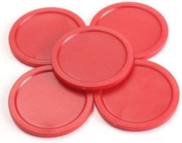 5Pcs Red Mini Air Hockey Table Pucks 50mm Puck Table New 2-inch Convenient and Attractive Air Hockey and Table, Air