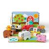 Melissa & Doug Blockables Farm Connectable Wooden Building Blocks Set