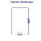 Ultra Pro 44mm X 68mm Mini European Board Game Sleeves 50ct, Clear