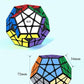Megaminx Cube, Roxenda 3x3x3 Pentagonal Speed Cube Dodecahedron Magic Cube Puzzle Toy (Black)