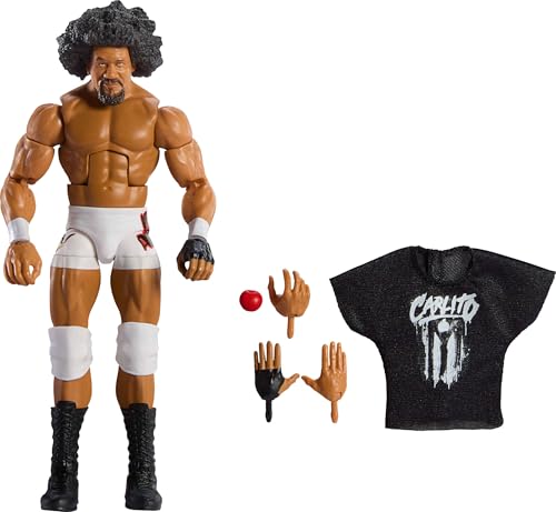 Mattel WWE Elite Action Figure & Accessories, Series #113 6-inch Collectible 6-inch Collectible John Carlito with 25 Articulation Points & Swappable