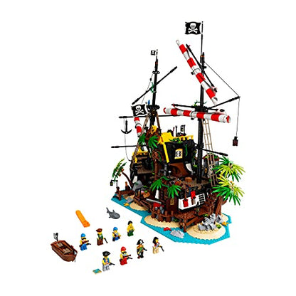LEGO Ideas Pirates of Barracuda Bay 21322 Building Kit, Cool Pirate Shipwreck Model with Pirate Action Figures for Play and Display, Makes a Great