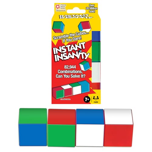 Instant Insanity, Classic Brain Teaser Puzzle, by Winning Moves Games USA