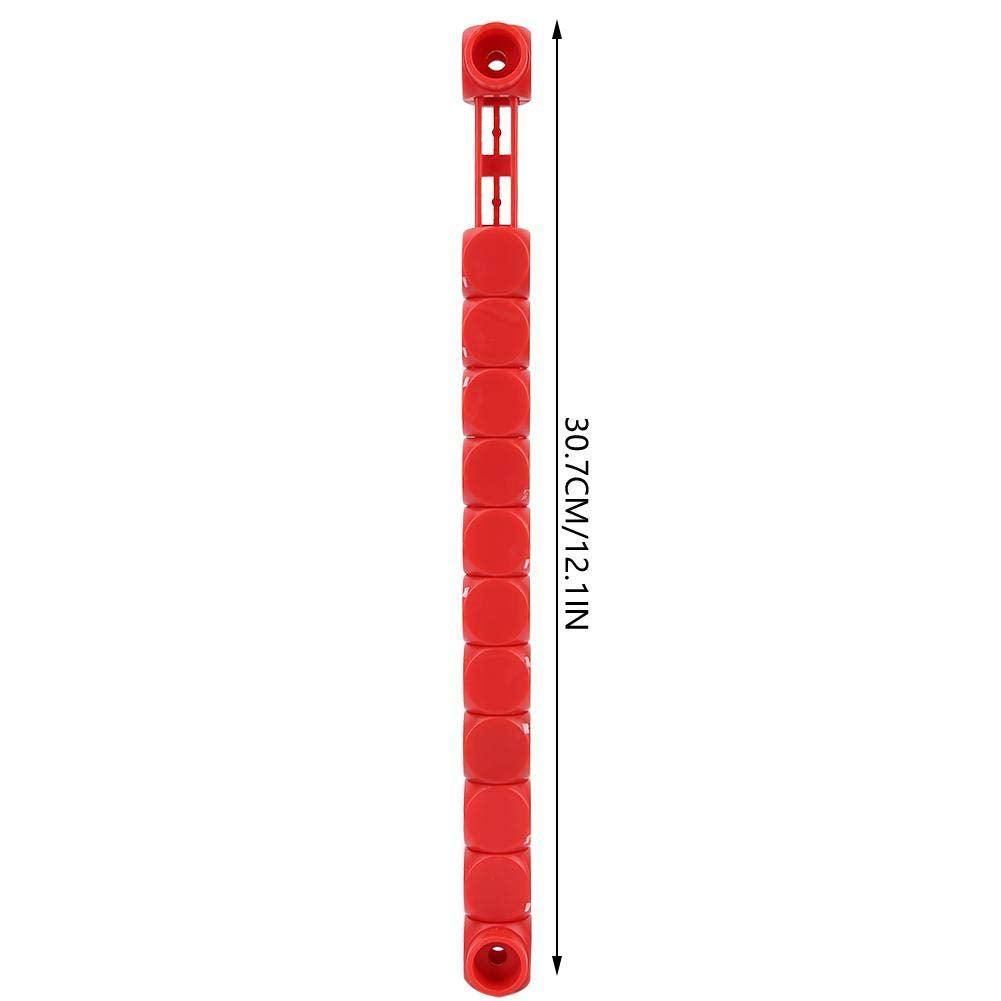 Alomejor 2pcs Table Football Counter Blue Red 10 Numbers Scoring Score Counter Indicator for Standard Foosball Tables